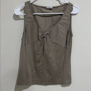 Akris Punto Brown Knot Detail Tank Top
